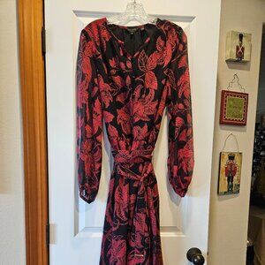 Elegant Black & Red, Ted Baker midi dress